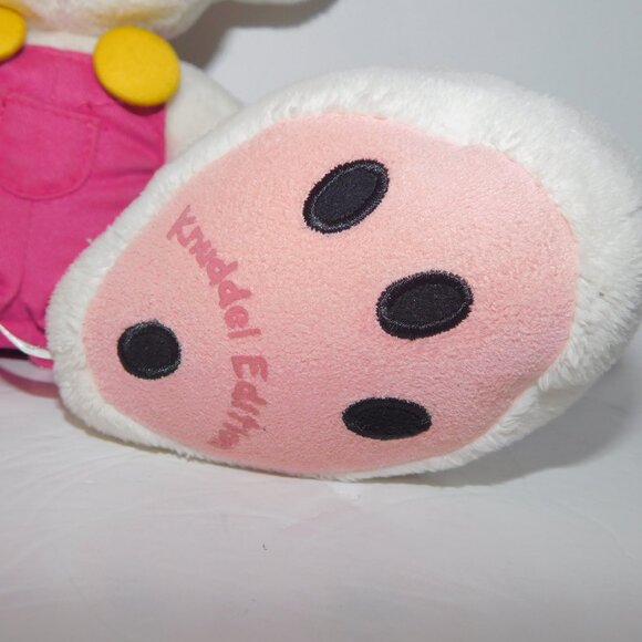 VTG 90s Diddl Mouse Thomas Goletz Depesche 10" Stuffed Plush Toy White Overalls - Picture 2 of 8